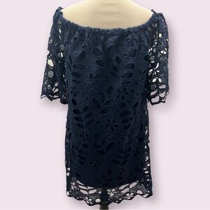 Navy Lace Dress